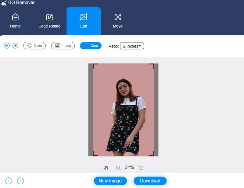 トリミング Vidmore Background Remover