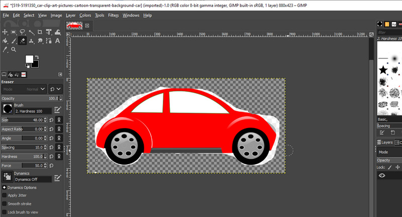 GIMP アプリ画面