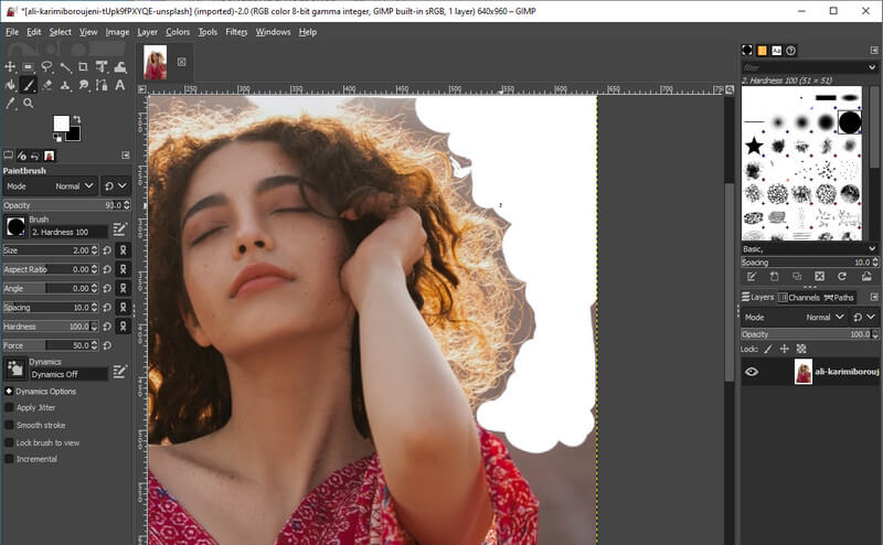 GIMP インターフェース
