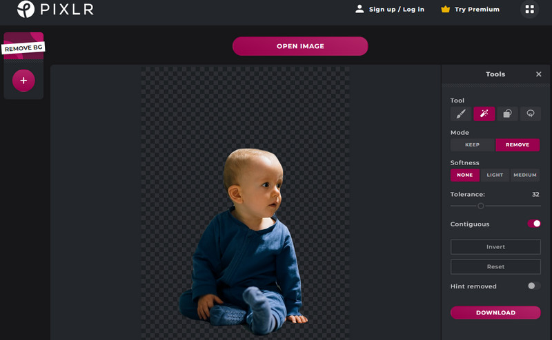 PIXLR Web インターフェース