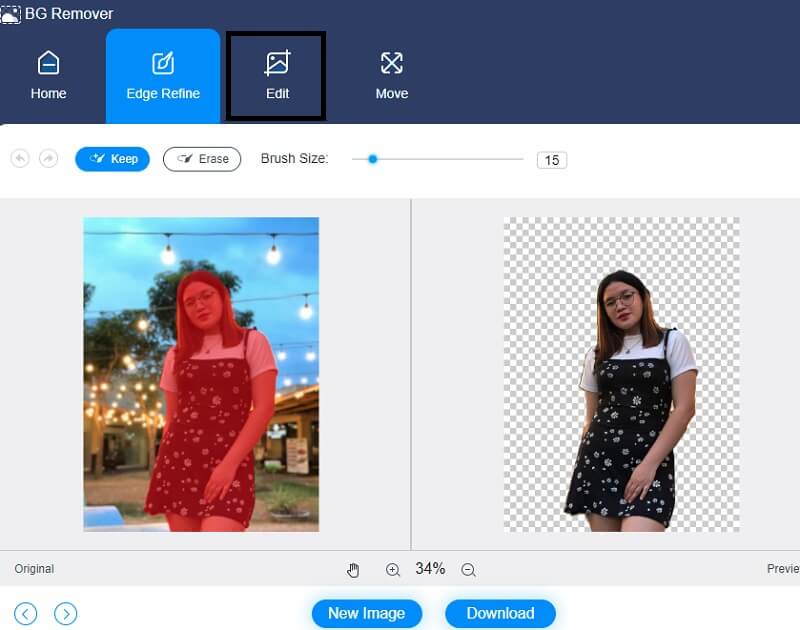 写真プレビュー Background Remover