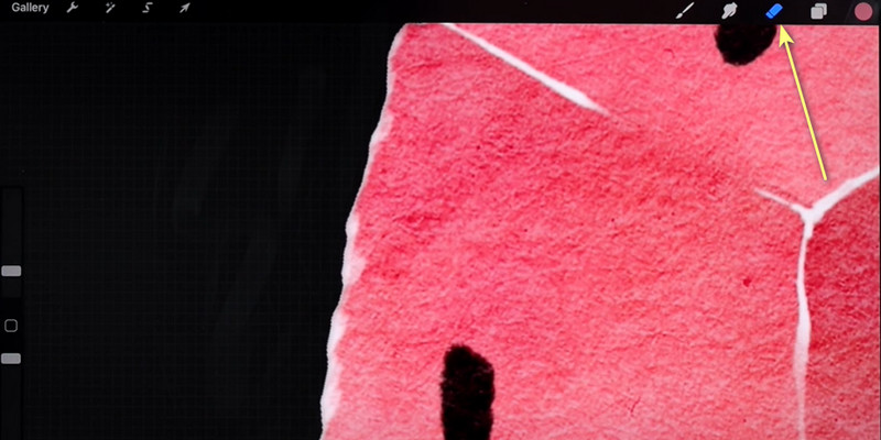 Procreate で端（エッジ）を消す