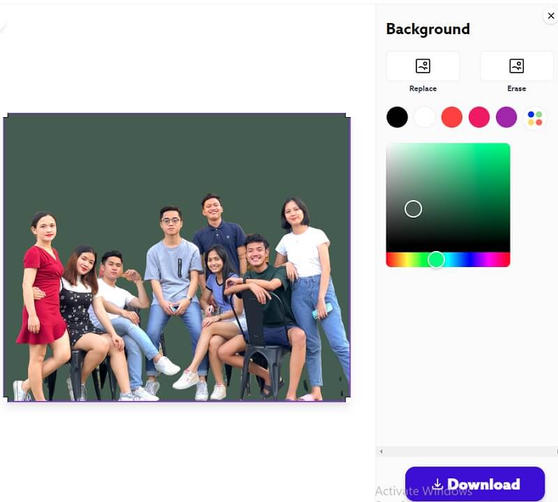 オンライン背景削除 PhotoRoom