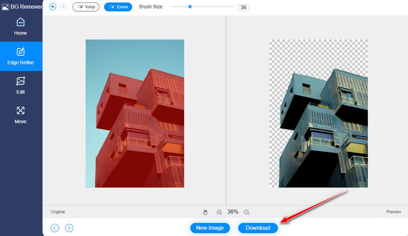 Vidmore 画像保存画面