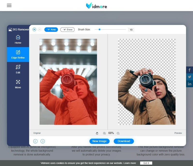 Vidmore Bro 写真を編集