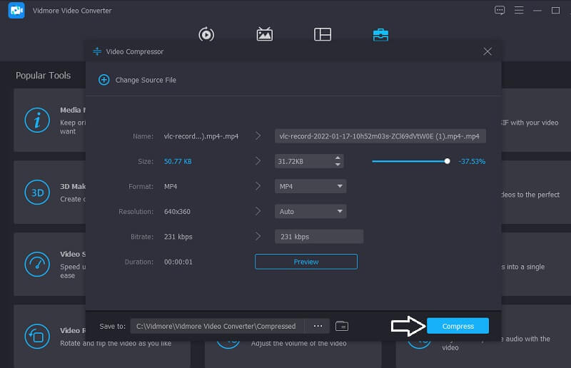 動画を圧縮する