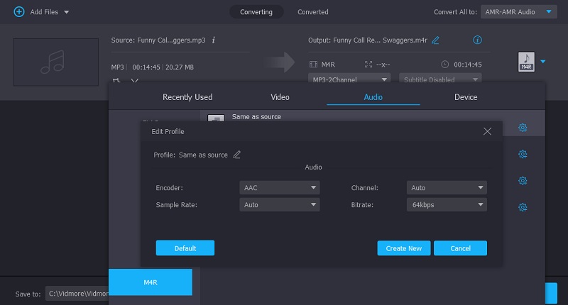 M4R を編集 Vidmore