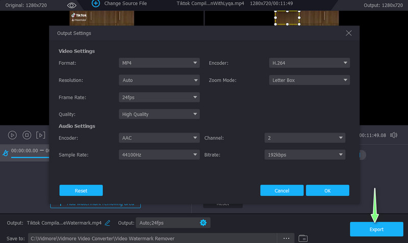 編集した動画をエクスポートする