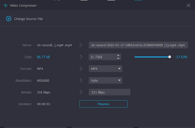 Vidmore のスライダーを動かす