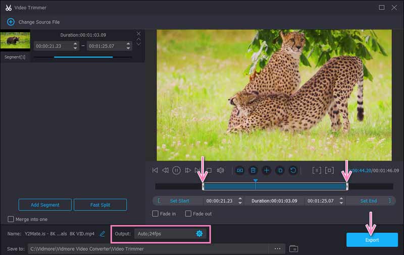 動画をトリミング