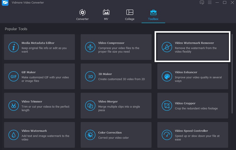 ツールボックスへ移動 Vidmore