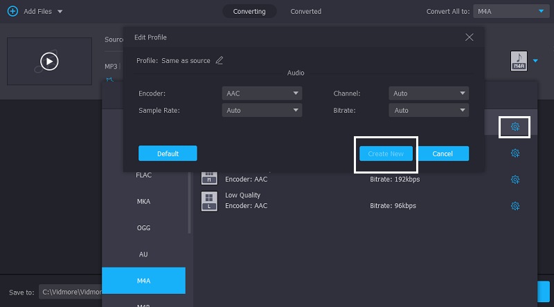 M4A を編集 Vidmore