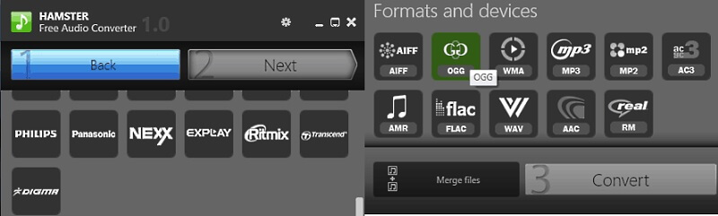 OGG コンバーター Hamster Audio Converter