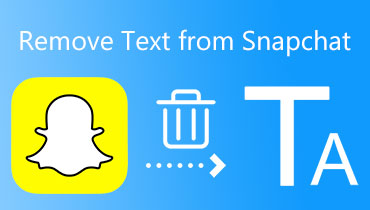 Snapchatのテキストを削除