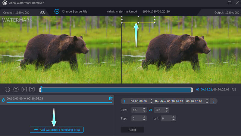 ウォーターマークを削除