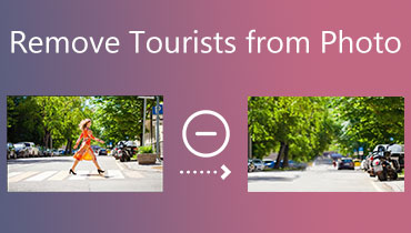 写真から観光客を消す