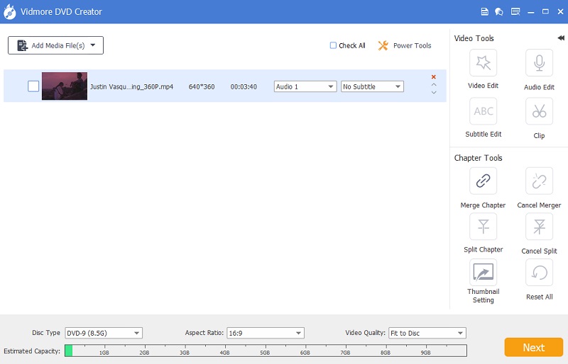 動画を編集 Vidmore Creator