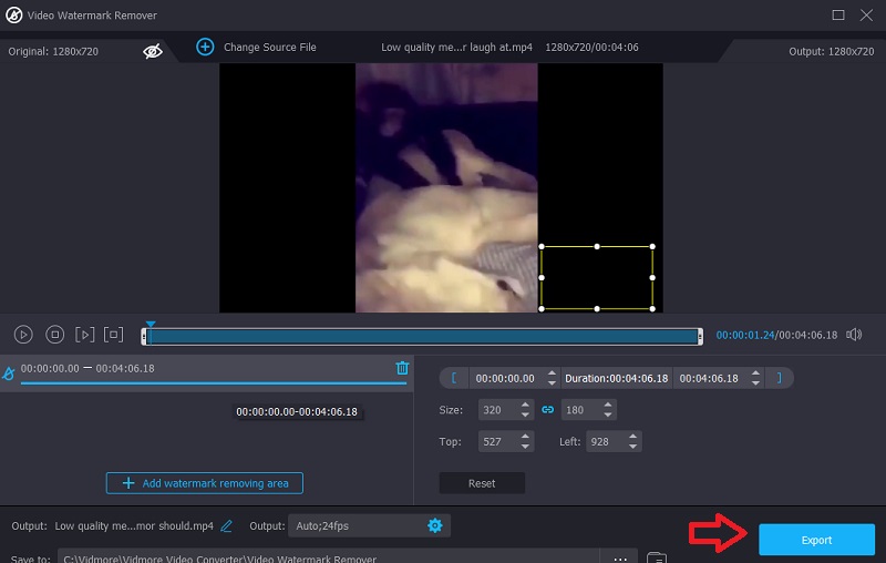 動画を書き出し Vidmore
