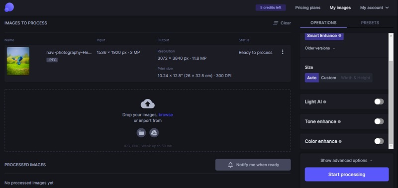 写真改善 Let’s Enhance