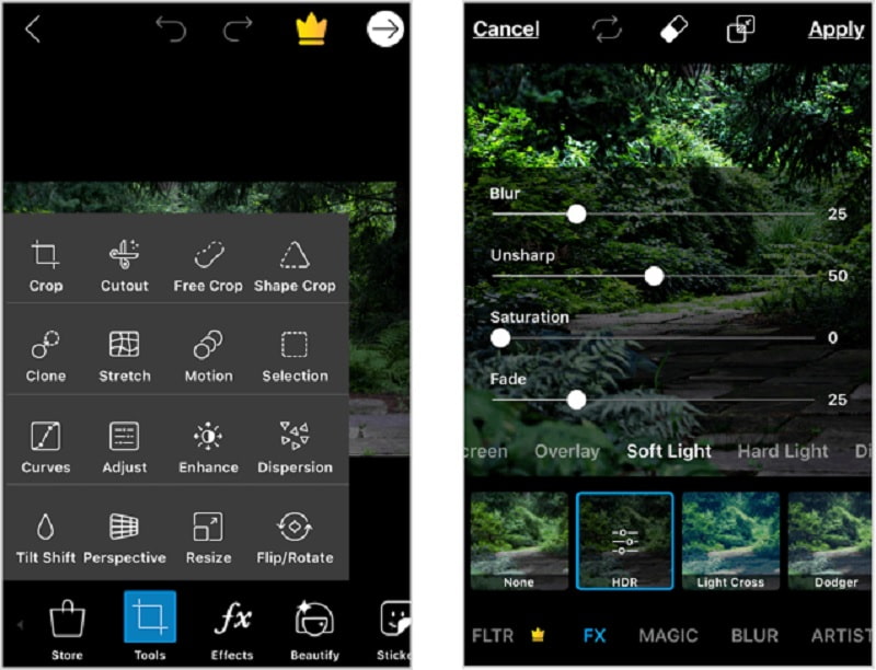 写真改善 PicsArt