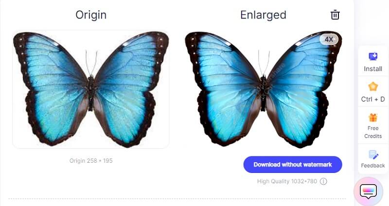 PixCut で画像を拡大