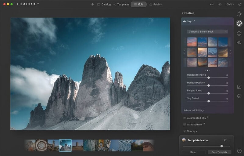 Luminar AIフォトレタッチ