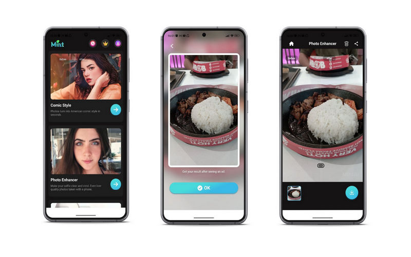 MintAI モバイル画面
