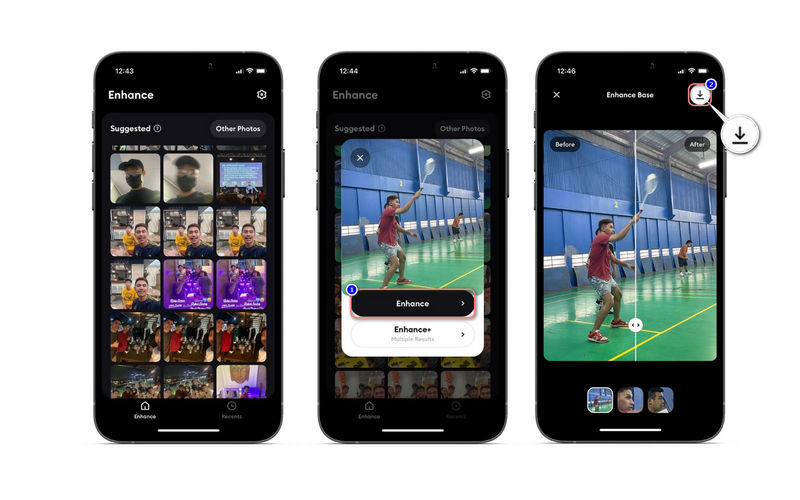 Remini モバイルアプリ