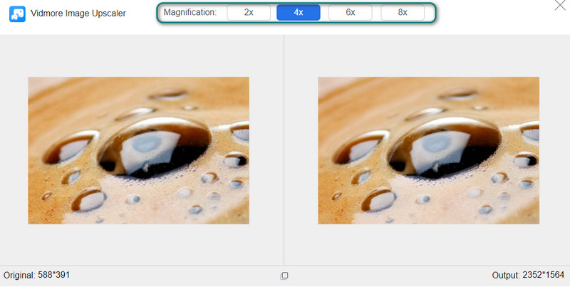 拡大倍率の選択