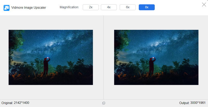 拡大倍率を設定