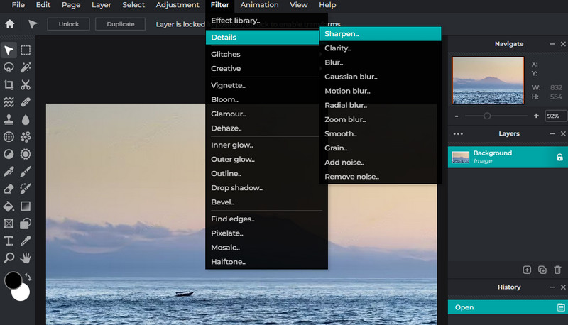 ピンボケ写真をシャープにする