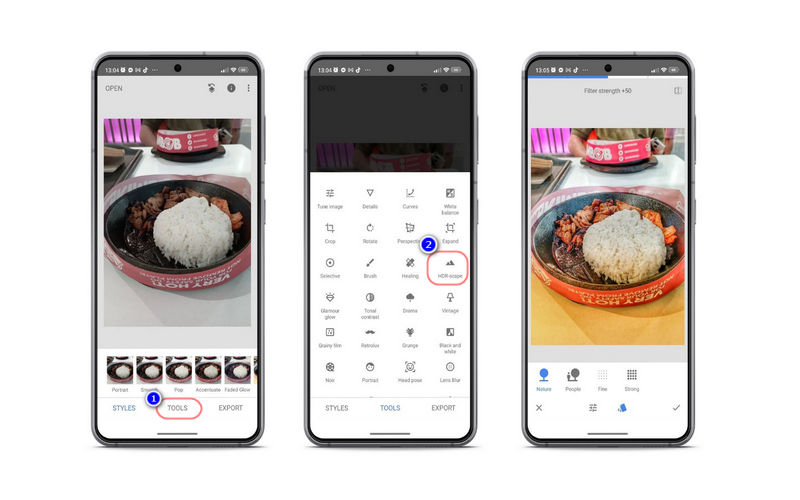 Snapseed モバイルアプリ