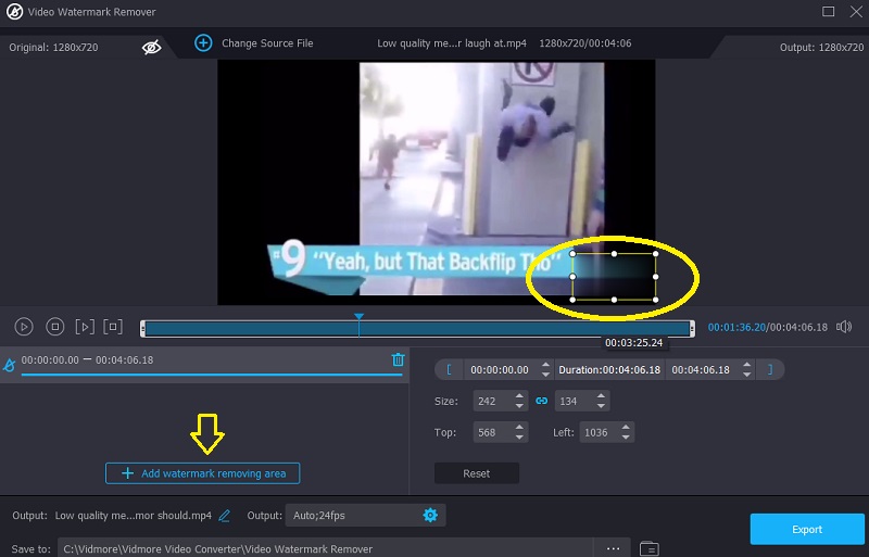 Vidmore で動画をトレース