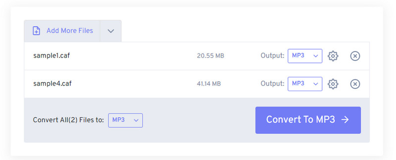 FreeConvert インターフェース