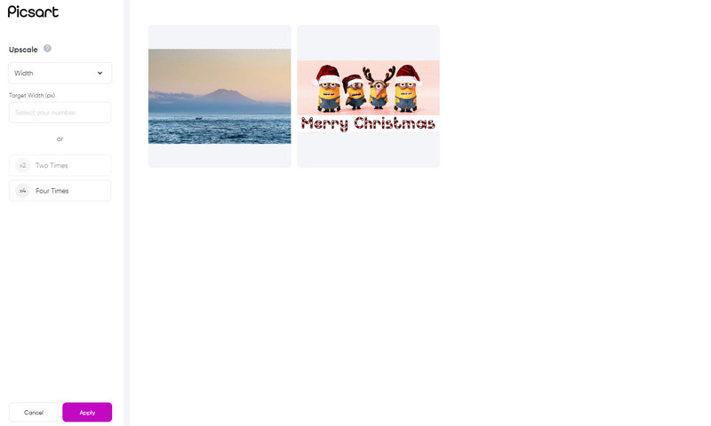 Picsart 画像アップスケール