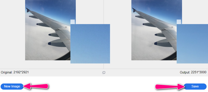 強化した写真を保存