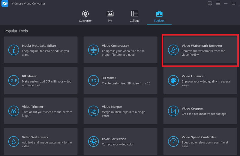 Vidmore のツールボックス