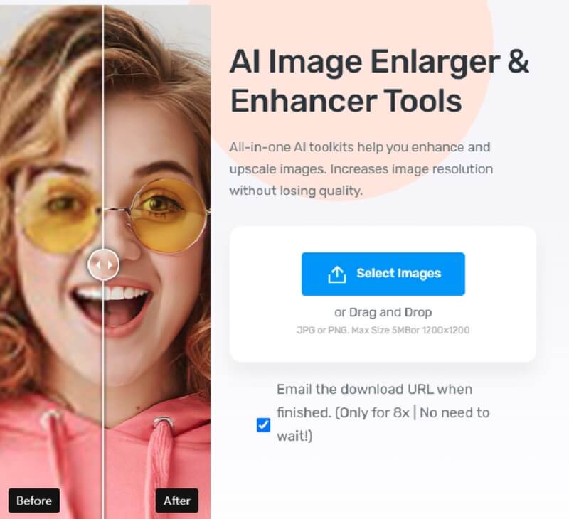 画像ノイズ除去ツール IMGLarger