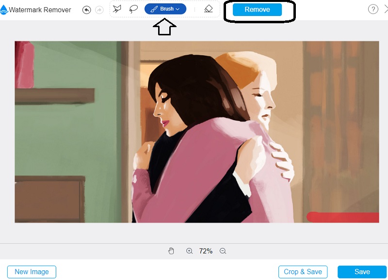 ウォーターマークを削除