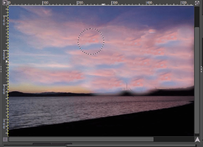 GIMP ウォーターマーク削除