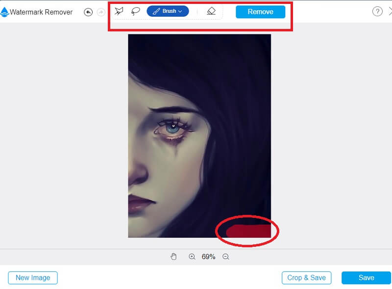 ウォーターマーク削除