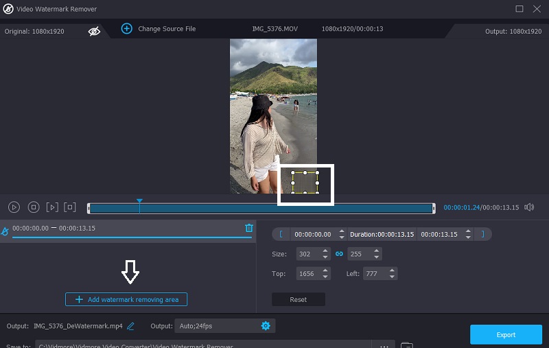 ウォーターマーク追跡 Vidmore