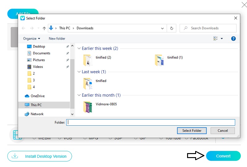 M4Aを追加 Vidmore