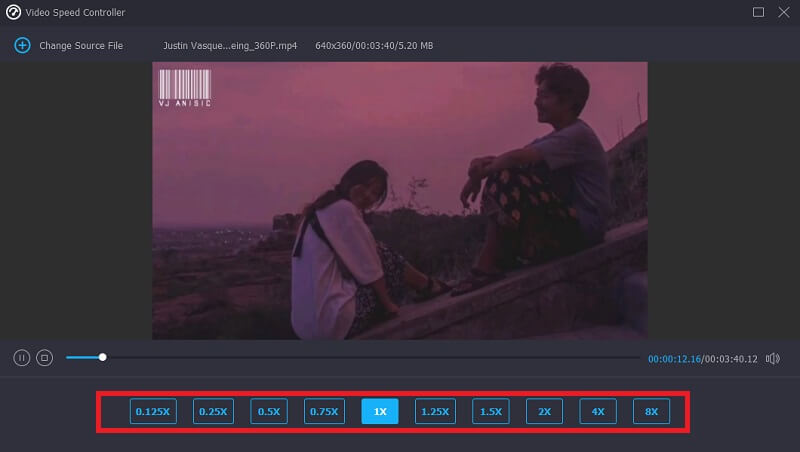 速度編集 Vidmore