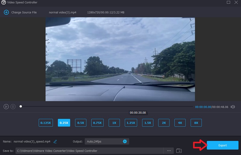 エクスポート Vidmore スローモーション動画作成