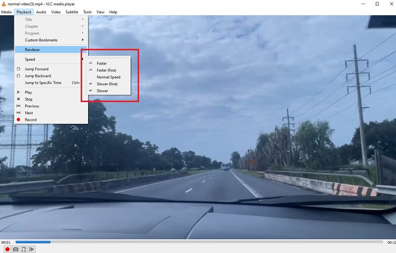 方法 1：コンテキストメニューでの VLC 操作