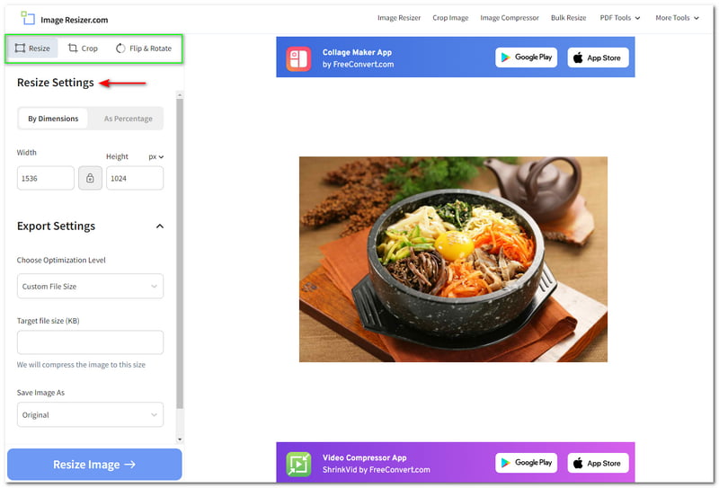 GIMPで画像サイズを変更する Image Resizer 3つのオプション