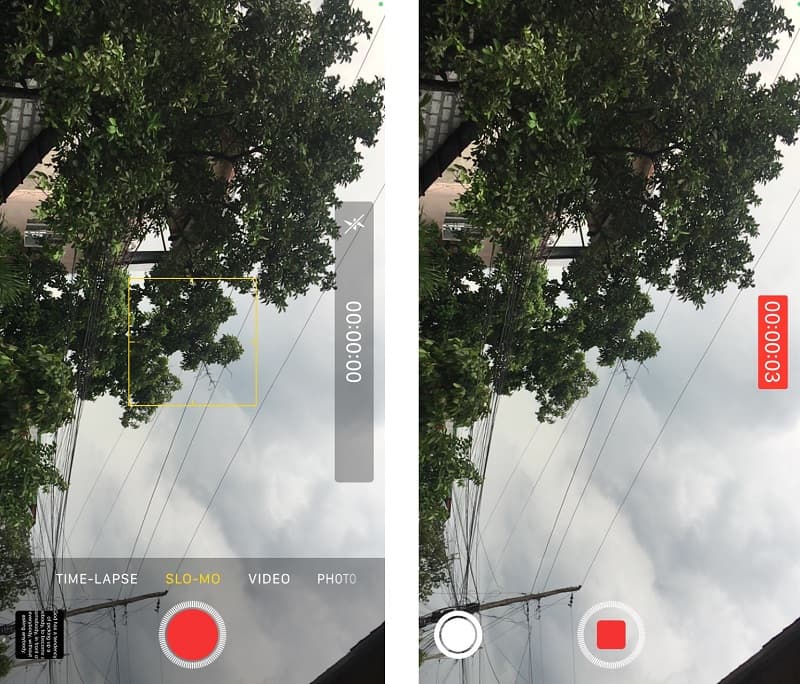 カメラロールをスロー再生にする