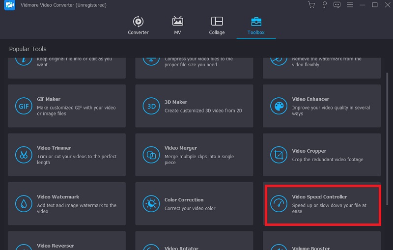ツールボックス Vidmore スローモーション動画作成