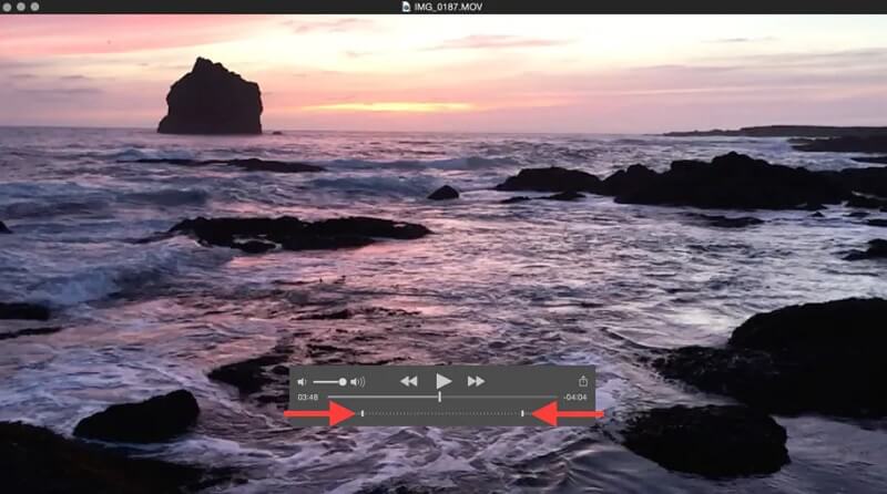 QuickTime のキー操作